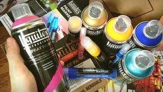 Liquitex Spray Paint Unboxing [upl. by Hedges]