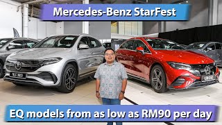 MercedesBenz StarFest  over 100 EQ EV cars on sale from RM90day [upl. by Mahan]