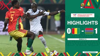 Guinea 🆚 Gambia Highlights  TotalEnergiesAFCON2021 Round Of 16 [upl. by Reddy]