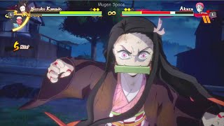 Nezuko Kamado amp Sakonji Urokodaki VS Akaza I Demon Slayer Nintendo Switch [upl. by Burnside]