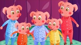 Five Little Piggies Nursery Rhyme  Five Little Series [upl. by Nylyoj]