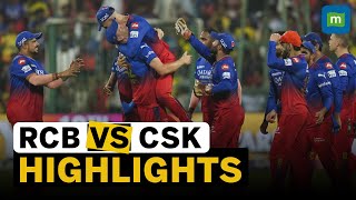 IPL MATCH 68 HIGHLIGHTS  Royal Challengers Bengaluru Beat CSK To Reach Playoffs [upl. by Emina76]