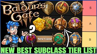 Baldurs Gate 3  New Best MOST POWERFUL Subclass Tier List  Fast Easy Honour Mode Guide amp More [upl. by Estella997]