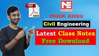 Download Civil Engineering Made Easy Free PDF Handwritten Notes for GATE IES SSC JE State AE JE [upl. by Ellenwad]