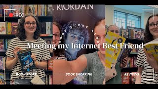 Meeting my Internet Best Friend  Book Shopping Barnes and Noble Vlog and CHAOES [upl. by Annaeed]