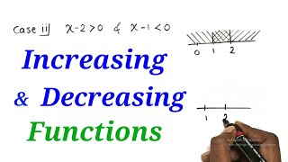 Increasing amp Decreasing functions  Applications of derivatives  HSC12th Maths  Sci Comm amp Arts [upl. by Juanita]