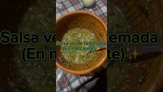 Salsa verde tatemada receta recetas canaldecocina creadordecontenido recipe [upl. by Eenahpets798]