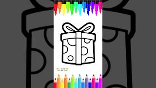 Learn How to Draw a Christmas Gift for Kids  Easy Drawing Tutorial [upl. by Brana]