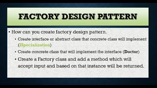 What Is Factory Design Pattern [upl. by Eimaraj]