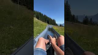 Longest summer toboggan run in Switzerland Mount Pilatus in Fräkmüntegg near Lucerne [upl. by Aivan]