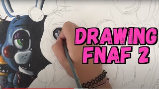 Drawing FNAF 2  FNAF Drawings By Gaia Spaziani [upl. by Elades]