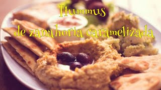 Cómo hacer hummus de zanahoria caramelizada Fácil rápido y sano [upl. by Galliett]