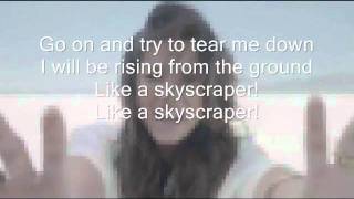 Demi Lovato  Skyscraper with lyrics [upl. by Eanom16]