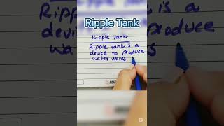 Ripple Tank Defination easy to learn Study with Afshan [upl. by Yrffoeg]