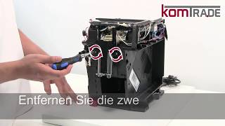 ECAM Kaffeeauslaufverteiler ausbauenersetzentauscheneinbauen Delonghi Ersatzteile Reparaturanl [upl. by Oznarol]