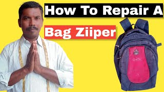 How To Repair A Bag Zipperbag repairing zipper [upl. by Vierno]