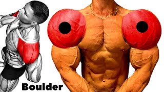 Serious Boulder Shoulder Workout With These Different Exercises [upl. by Ramej]