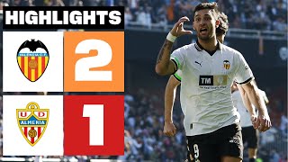 VALENCIA CF 2  1 UD ALMERÍA  RESUMEN LALIGA EA SPORTS [upl. by Malina145]