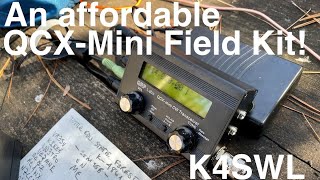 Testing a new QRP Labs QCXMini Field kit built in an Evergreen 56 Watertight case [upl. by Tomi]