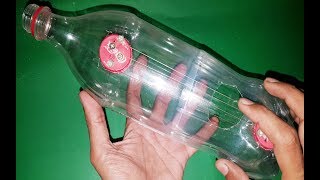 How to Make a Plastic Bottles Guitar at Home  by 1 Trick [upl. by Atnauqahs]