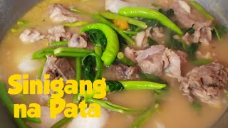 Sinigang na Pata  Sinigang na Baboy Recipe  Panlasang Pinoy  Lutong Pinoy  Putahing Pinoy [upl. by Markson]