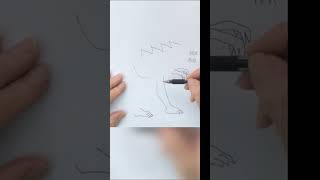 Dinosaur  Art with an Object  Pincers  art shorts creative fun [upl. by Lilli541]