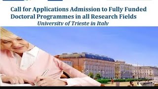 PhD admissions in Trieste Italy phd [upl. by Sorel]