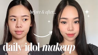 Daily Makeup Routine 2023  Matte Idol Look grwm [upl. by Oinoitna]