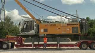 Liebherr  Self assembly system for the LR 1250 crawler crane [upl. by Aivad343]