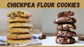 Chickpea flourless cookies🍪2 Ways🍪High ProteinGluten Free Grain Free Cookies [upl. by Evadnee]