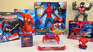 Marvel Spiderman Toys Unboxing Review l Spider Bot  Spiderman RC Motorcycle amp Spiderweb Launcher [upl. by Eibreh]