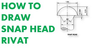 How to Draw Snap Head Rivet  स्नेप हेड रिवेट कैसे बनाये [upl. by Sualakcin306]