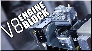 5Axis CNC Machined V8 Engine Block [upl. by Ybroc]