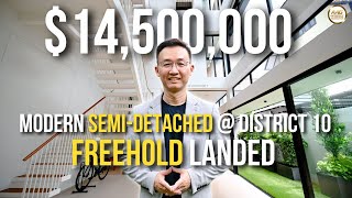 Singapore Landed Property Home Tour  145 Million District 10 Freehold SemiDetached  By Eric Lim [upl. by Grania]