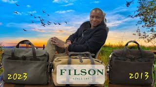 FILSON 256 Briefcase 2023 Reviewed Versus Original 2013 Bag [upl. by Ymeraj]