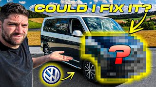 REPAIRING A CRASH DAMAGED VW CARAVELLE I BOUGHT MY WIFE [upl. by Anniram]