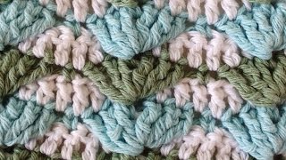 Beachy Waves Free Crochet Pattern  Left Handed [upl. by Leugimsiul]