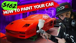 HOW TO PAINT YOUR CAR AT HOME 162 Budget PaintJob [upl. by Zurheide]