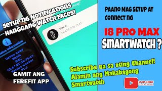 Paano i Connect ang i8 Pro Max Smart watch sa HRYFine App sa Android Smartphone [upl. by Nye733]