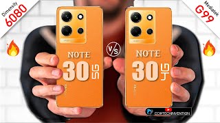 Infinix Note 30 5G vs Infinix NOte 30 4G Full Comparison  Dimensity 6080 vs G99  Best Comparison [upl. by Ruscio]