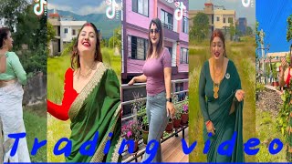 Nepali TikTok Video  Nepal dancing TikTok video Baral santi [upl. by Nottage]