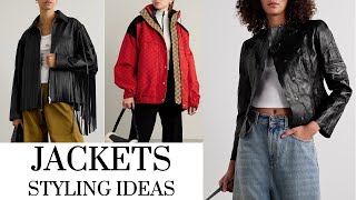 JACKETS STYLING IDEAS jacket style shopping [upl. by Pickering309]