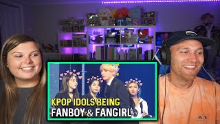 Kpop Idols Fanboying And Fangirling Over BTS  Reaction [upl. by Eerhs114]