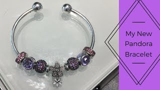 PANDORAS NEW OPEN BANGLE AND CHARMS HAUL PLUS REVIEW [upl. by Woolson]