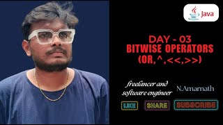 Master Bitwise Operators  AND OR XOR Shift Operators amp EvenOdd Check  Day 3  By Amar  Java [upl. by Teuton]