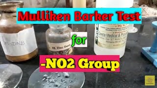 Mulliken Barker test for Nitro group  Test for NO2 Group [upl. by Eilah]