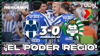 Resumen y goles  Monterrey 30 Santos  AP2023J10  Liga Mx  TUDN [upl. by Baruch]