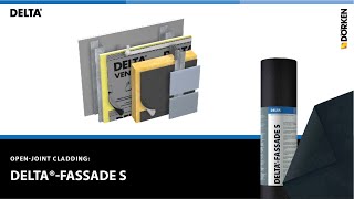 How to install DELTA®FASSADE S in openjoint cladding designs [upl. by Ruon205]