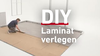 DIY Laminat verlegen [upl. by Jedediah]