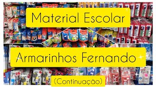 MATERIAL ESCOLAR ARMARINHOS FERNANDO  CONTINUAÇÃO [upl. by Dudden518]